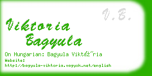 viktoria bagyula business card